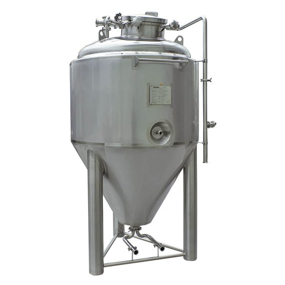 Zbiornik cylindryczno-stożkowy z płaszczem i izolacją do piwa