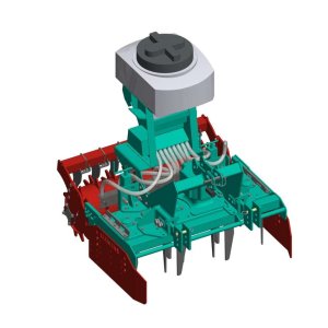 Siewnik pneumatyczny na ramie + Rotary Harrow, Clemens