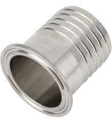 Końcówka karbowa na wąż Triclamp  z kołnierzem 50,5 mm, przeznaczona do węża DN 40
