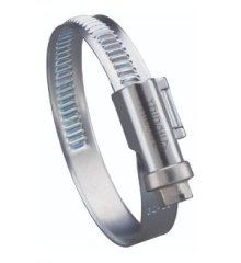 Opaska ślimakowa, zaciskowa ze stali nierdzewnej AISI 304, 16-27 mm, W4