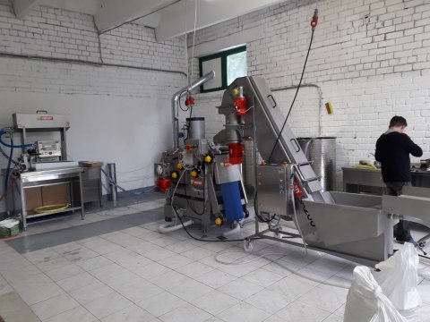 Tłocznia soków Voran GmbH o wydajności 300 kg/h, Lipiec 2019, Litwa, Troki