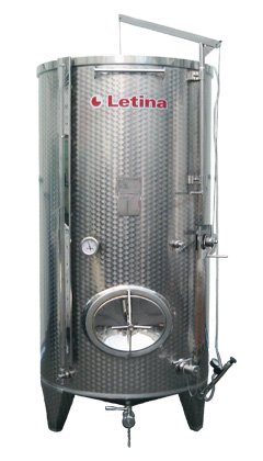 Zbiornik fermentacyjny z ruchomą pokrywą górną do wina, cydru, model PZP